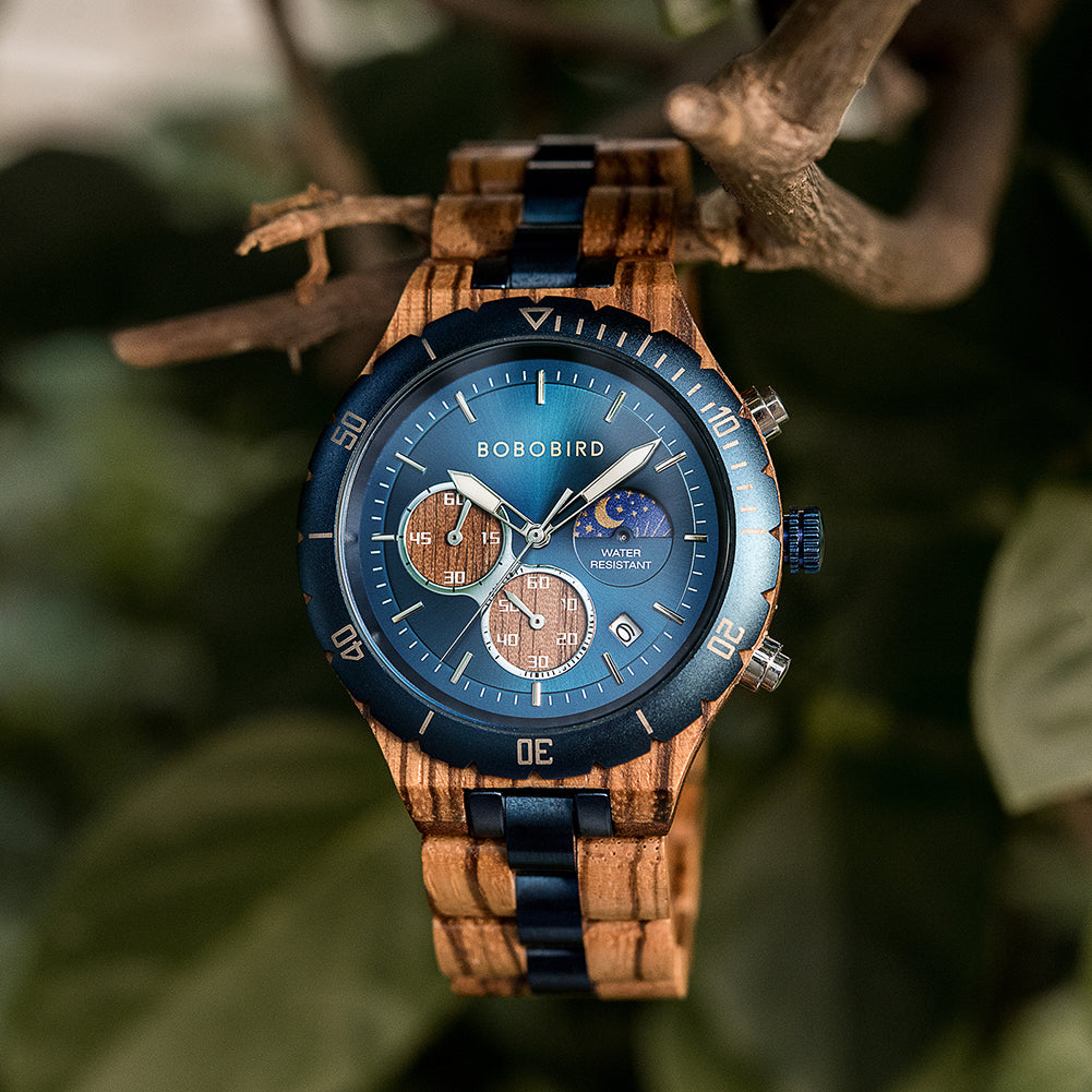BOBO BIRD Personalized Men's Wooden Watch