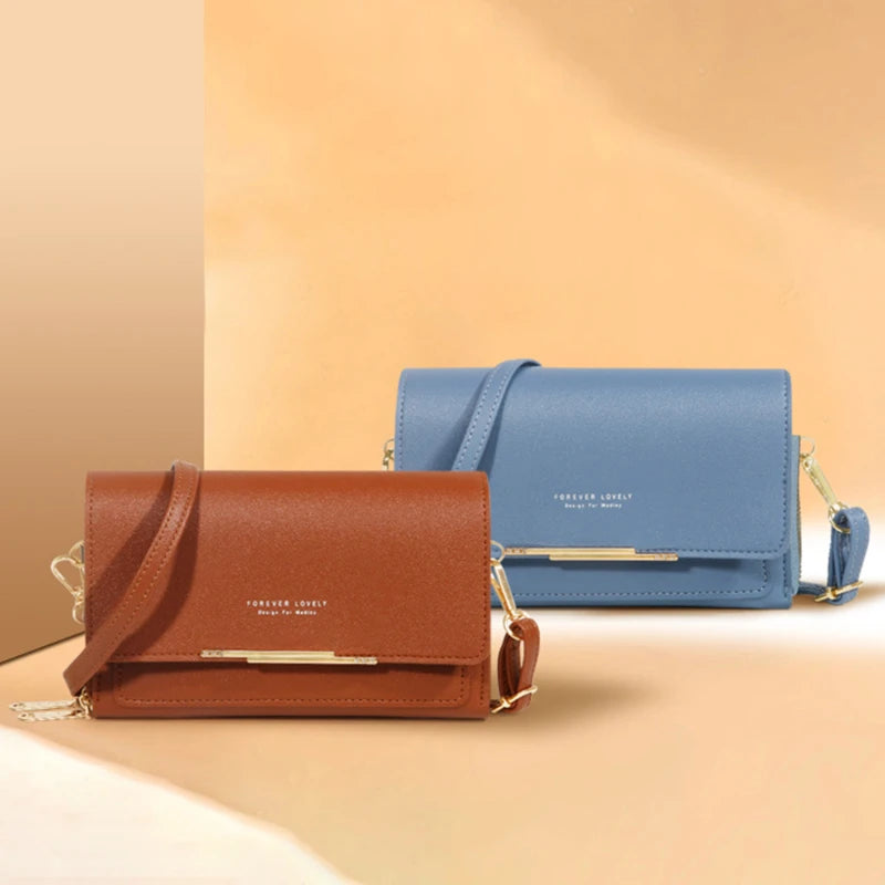 Forever Lovely Elegant Crossbody Wallet Purse & Phone Bag