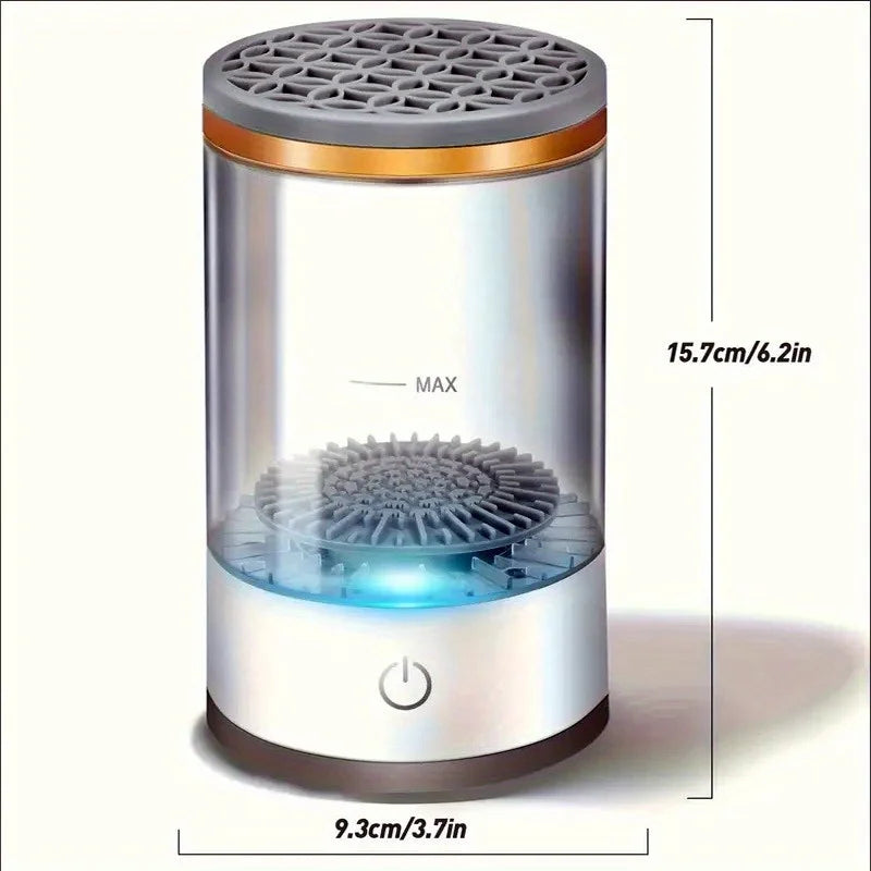 Electric Makeup Brush Cleaner & Dryer Machine – Automatic Sonic Vibration Cleaning Device with USB Charging & Multi-Brush Holder