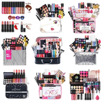 POPFEEEL All-In-One Professional Makeup Kit with Glitter Travel Case – Complete 35+ Piece Cosmetics & Brush Set for Beginners and Pros (KIT014)
