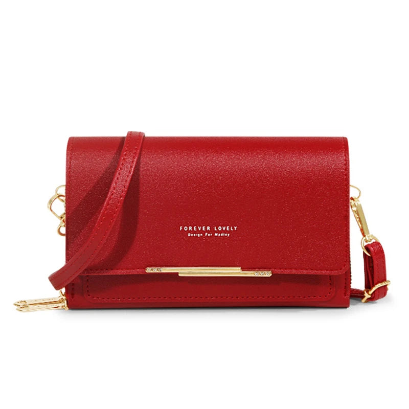 Forever Lovely Elegant Crossbody Wallet Purse & Phone Bag