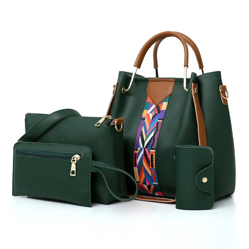 Luxury 4-Piece Women’s Handbag Set
