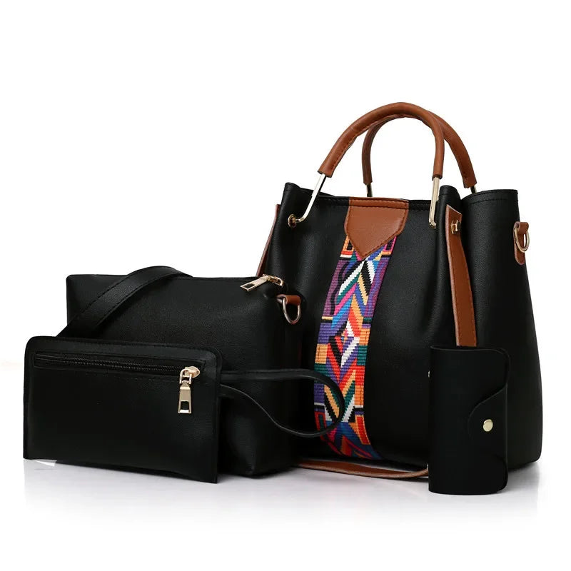 Luxury 4-Piece Women’s Handbag Set