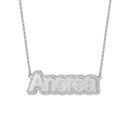 Personalized Crystal Nameplate Necklace