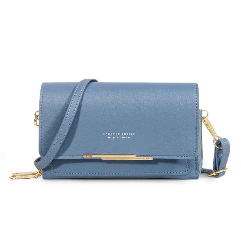 Forever Lovely Elegant Crossbody Wallet Purse & Phone Bag