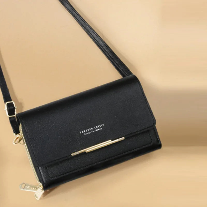 Forever Lovely Elegant Crossbody Wallet Purse & Phone Bag