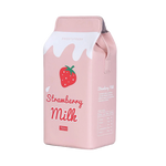Product Title Kawaii Strawberry Milk Carton Crossbody Bag – Cute Harajuku Style PU Leather Shoulder Purse