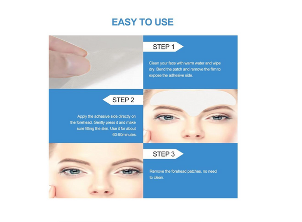 6-Pack Royal Prestige Anti-Wrinkle Forehead Patches with Microcrystalline Nicotinamide