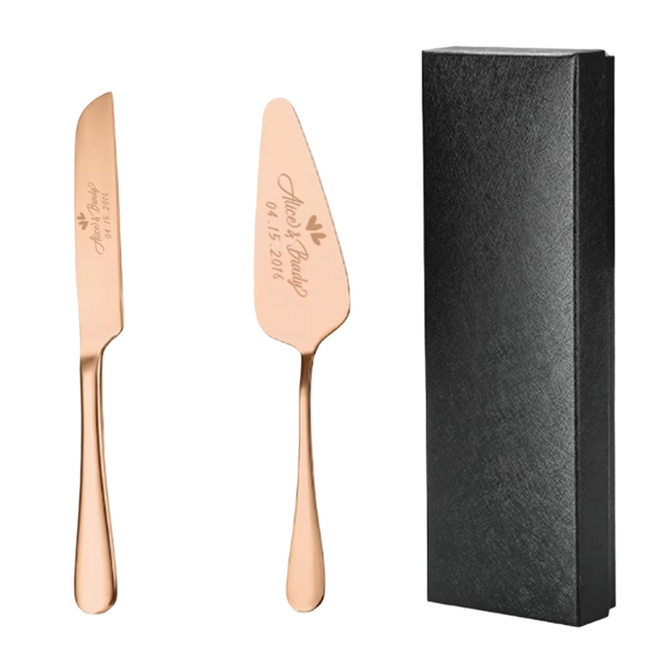 Personalized Wedding Cake Knife and Server Set