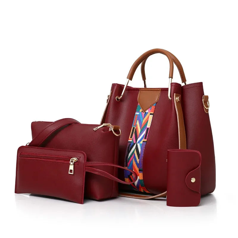Luxury 4-Piece Women’s Handbag Set