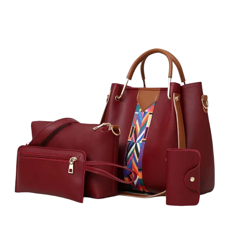 Luxury 4-Piece Women’s Handbag Set