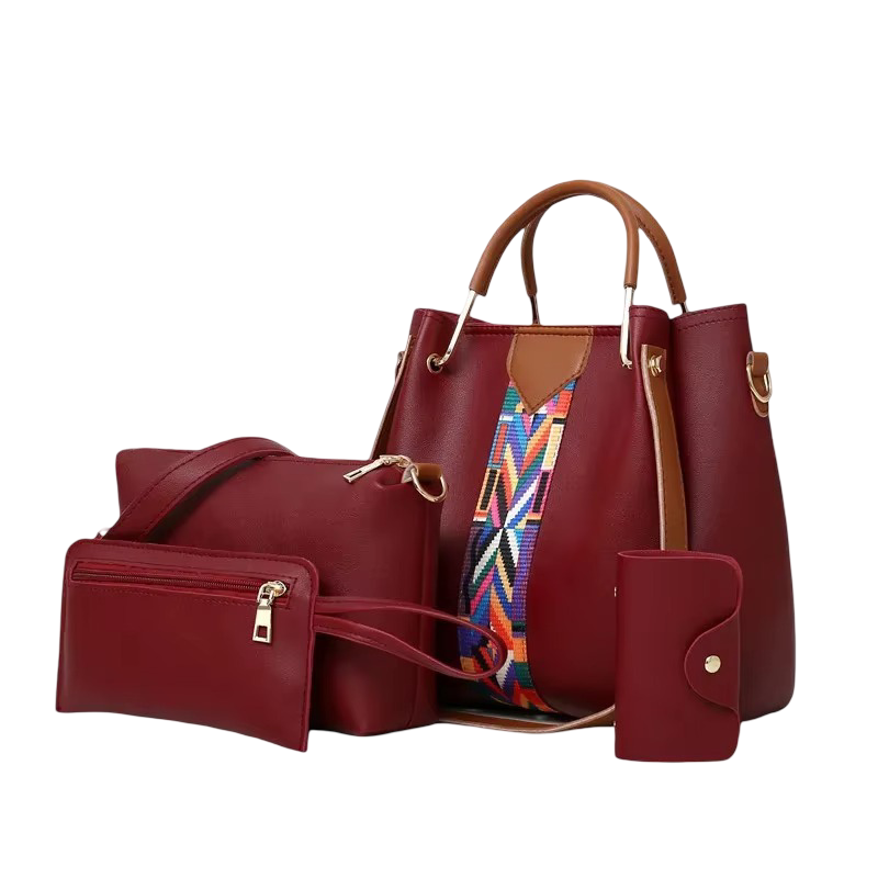 Luxury 4-Piece Women’s Handbag Set