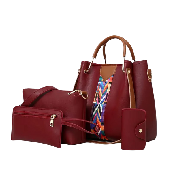 Luxury 4-Piece Women’s Handbag Set