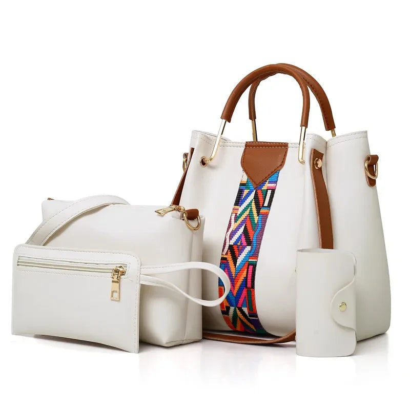 Luxury 4-Piece Women’s Handbag Set