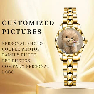 Custom Photo Personalized Luxury Engraved  Watch – Women's Bracelet Watches