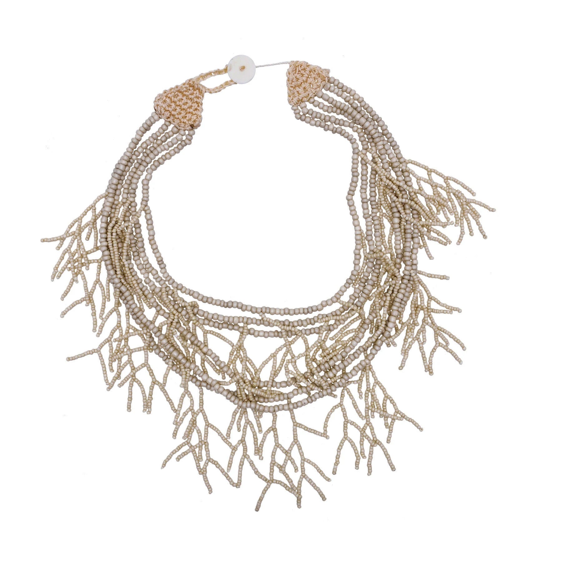 Handcrafted African Beaded Collar Necklace – Vibrant Traditional Zulu Inspired Statement Choker