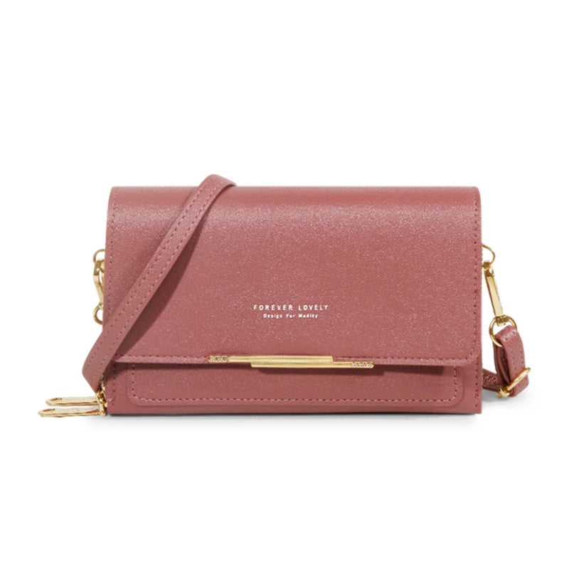 Forever Lovely Elegant Crossbody Wallet Purse & Phone Bag
