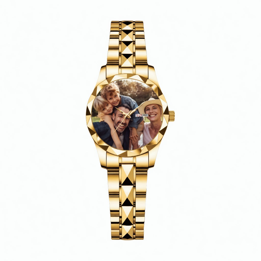 Custom Photo Personalized Luxury Engraved  Watch – Women's Bracelet Watches
