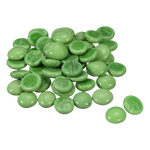 Premium Green Glass Gems – Decorative Flat Marble Pebbles for Vases, Crafting, and Aquariums