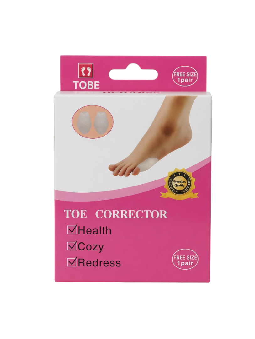 TOBE Premium Orthopedic Gel Toe Corrector – Universal Free Size (1 Pair)