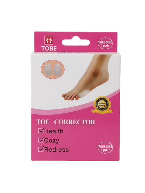 TOBE Premium Orthopedic Gel Toe Corrector – Universal Free Size (1 Pair)