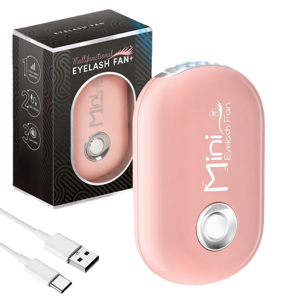 Portable Mini Eyelash Fan Dryer – Rechargeable USB Extension Drying Fan