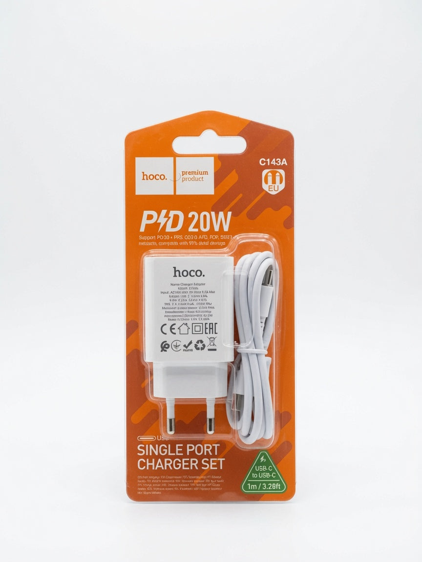 Hoco. C143A Single Port Fast Charger Set