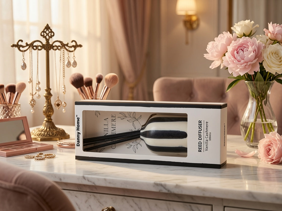 Danny Home™ Vanilla Cashmere Luxury Reed Diffuser (100ml)