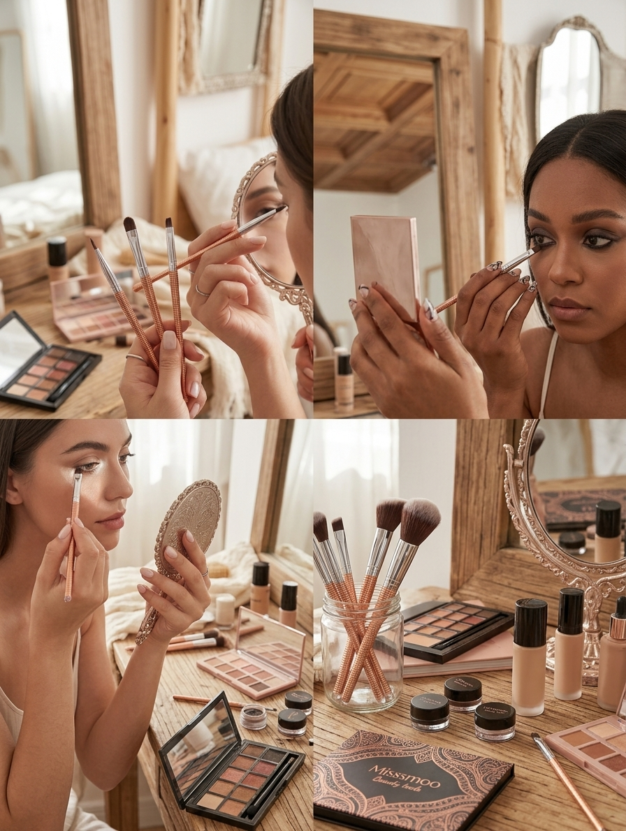 Professional 3-Piece Precision Nail Art & Detail Brush Set – Natural Mode Collection
