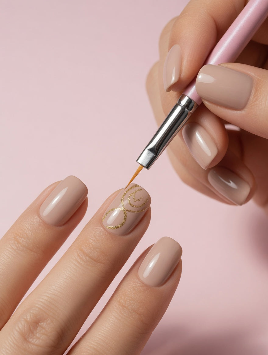 Professional Fine Liner Nail Art Brush - Ultra-Thin Detailer for Precise Design