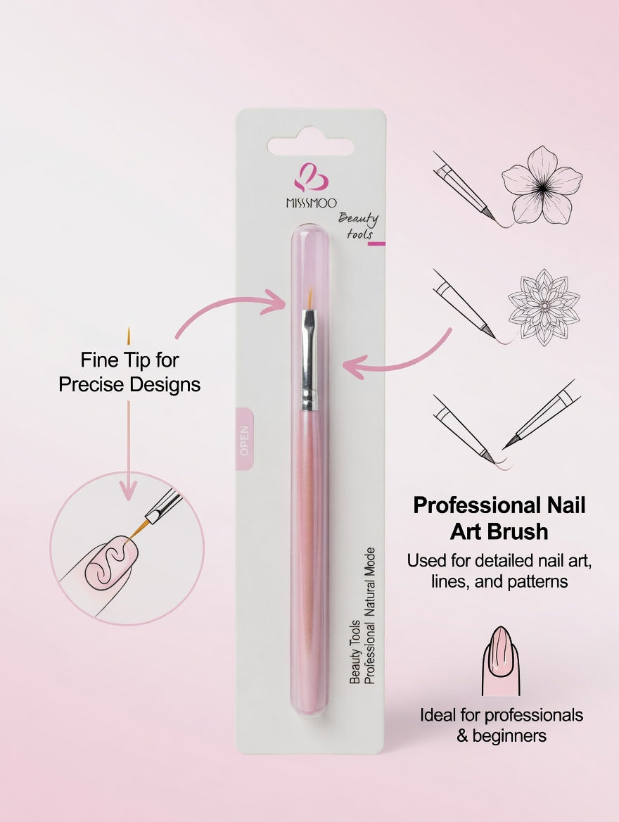 Professional Fine Liner Nail Art Brush - Ultra-Thin Detailer for Precise Design