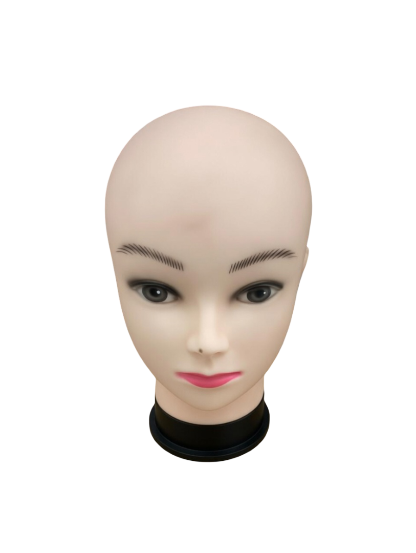 Professional PVC Female Mannequin Head for Wigs, Makeup Practice, and Accessory Display