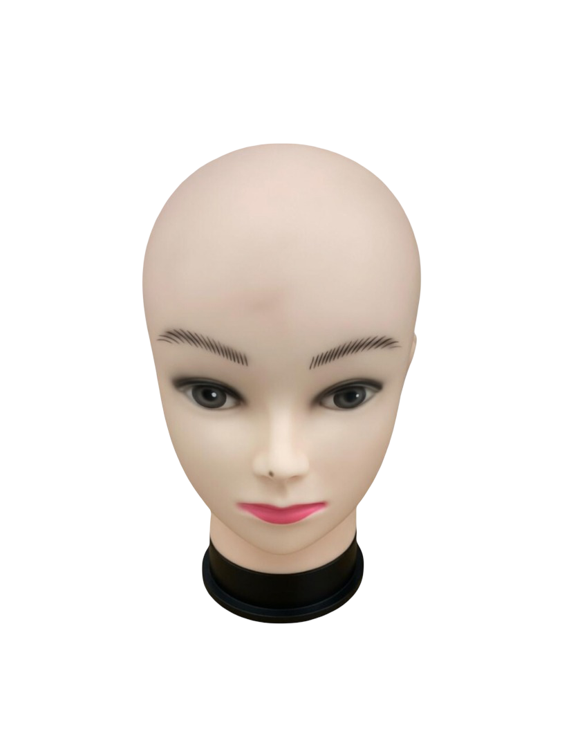 Professional PVC Female Mannequin Head for Wigs, Makeup Practice, and Accessory Display