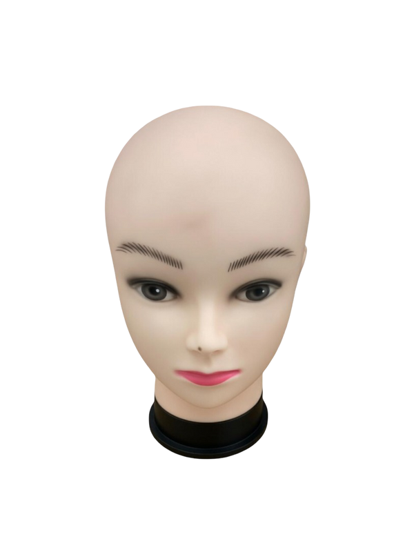 Professional PVC Female Mannequin Head for Wigs, Makeup Practice, and Accessory Display