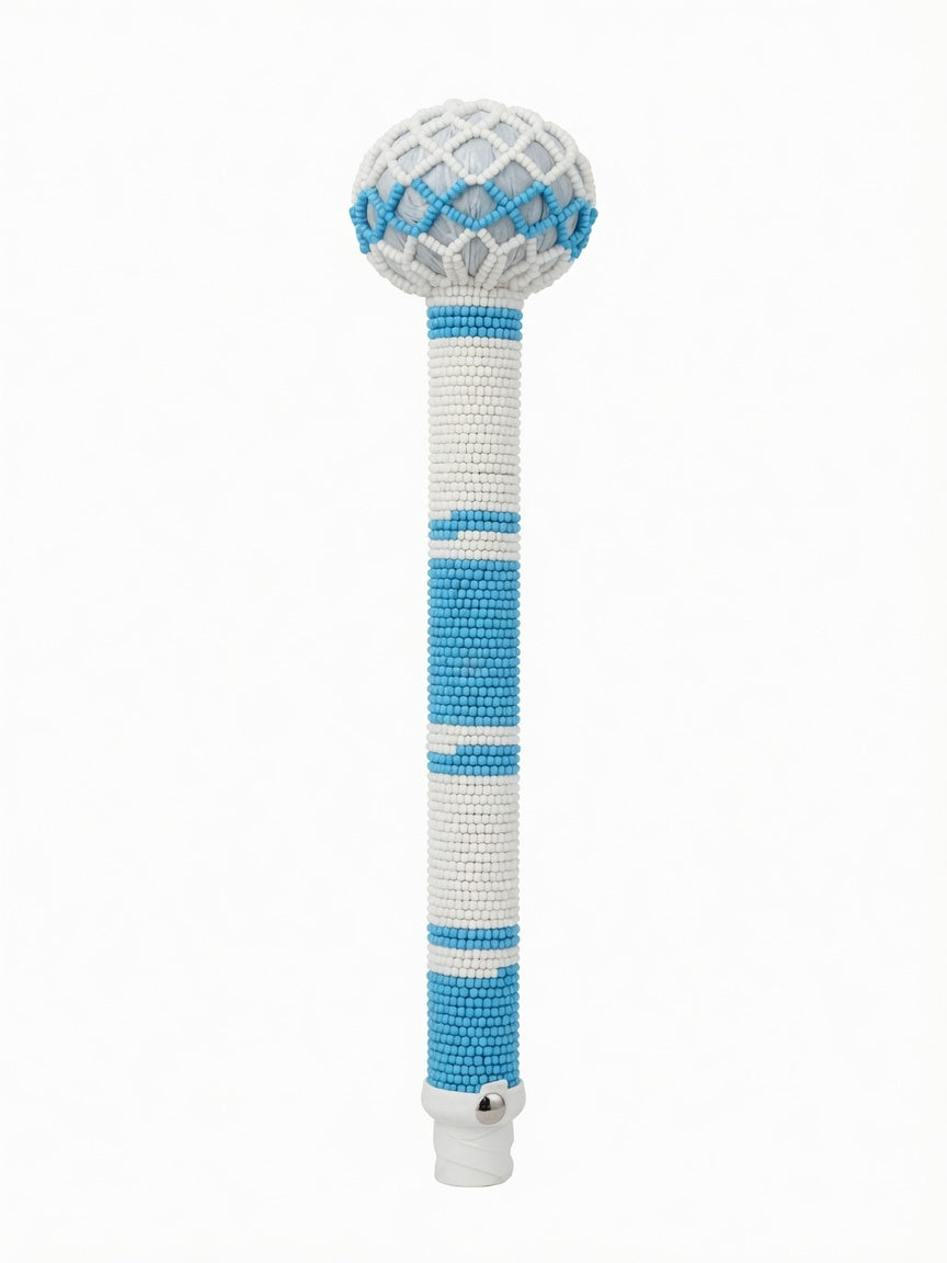 Handcrafted South African Beaded Iwisa / Traditional Zulu Beaded Knobkierie
