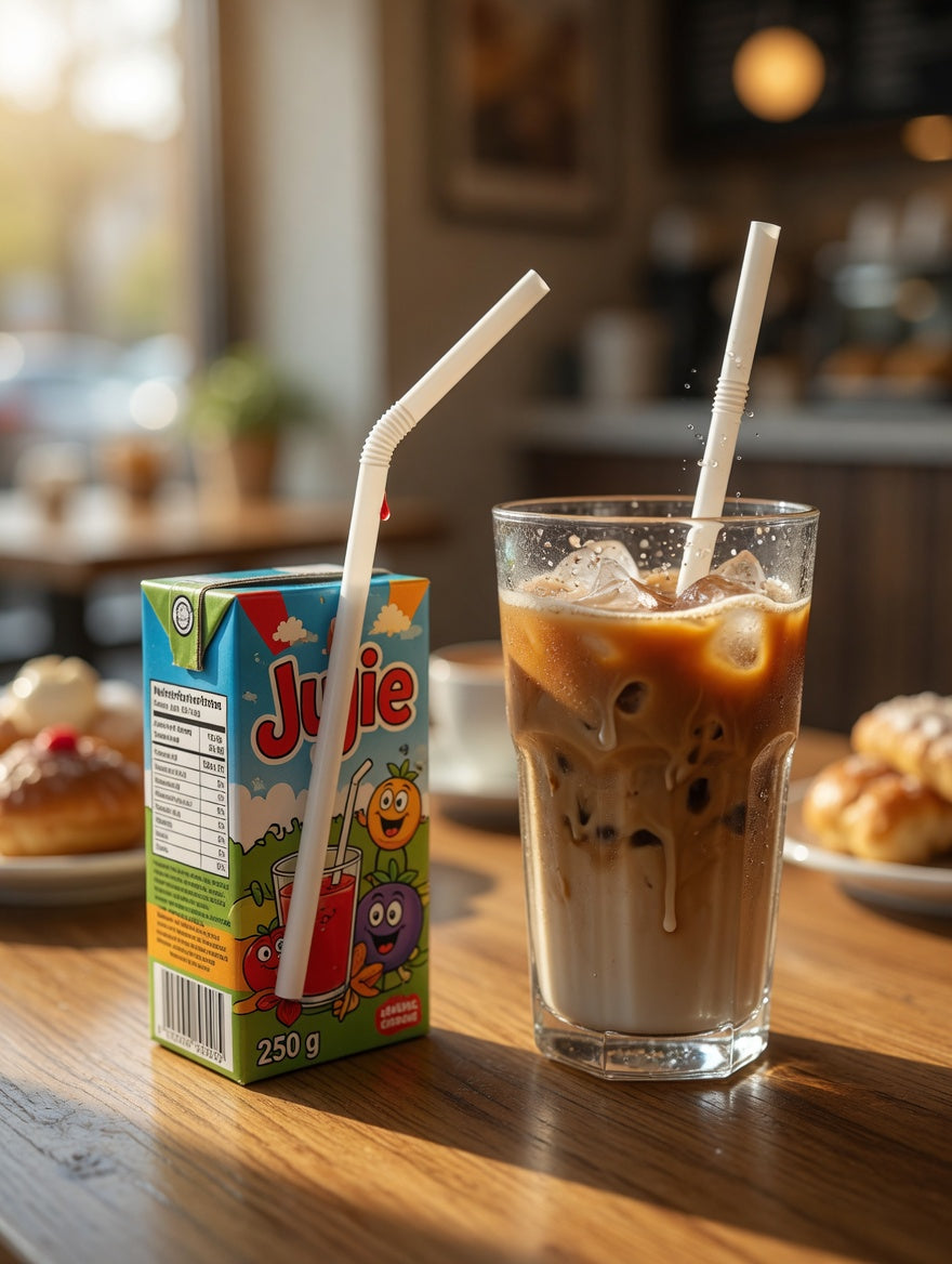 Flexible Clear Plastic Drinking Straws (Pack of 100)